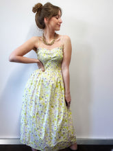 Load image into Gallery viewer, Yellow floral dress Size M
