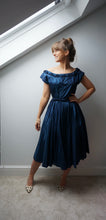 Load image into Gallery viewer, Deep blue dress Size 10
