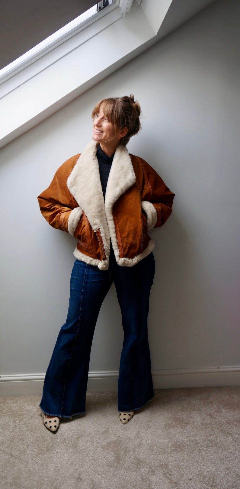 Suede jacket Size 12