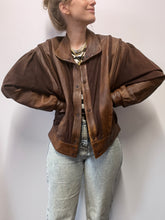 Load image into Gallery viewer, 80s brown jacket Size 12
