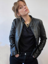 Load image into Gallery viewer, 90s Leather jacket Size 8
