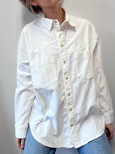 Load image into Gallery viewer, White cord shirt Size XS

