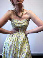 Load image into Gallery viewer, Yellow floral dress Size M
