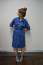 Load image into Gallery viewer, Blue cotton dress Size 12
