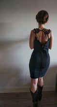 Load image into Gallery viewer, Charcoal whistles dress Size 8

